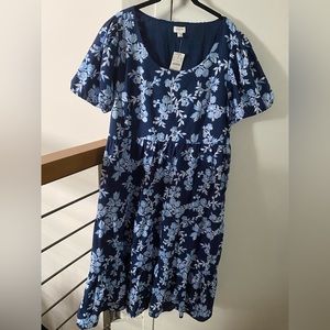 Brand new, with tags, J Crew floral cotton dress
